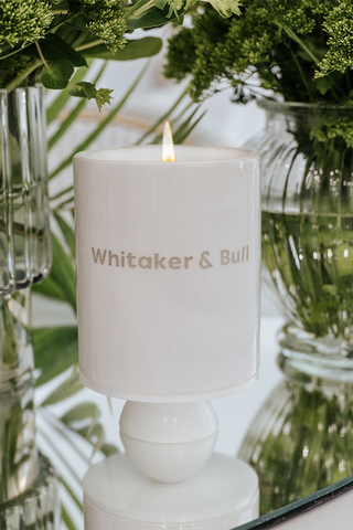 Whitaker & Bull Signature 9 oz. Candle Set - Holt x Palm -  Sleek...Smells Amazing...Comes fully turnkey for gifting in a very upscale vibey gift box presentation...it's amazing, you or whoever you gift it to will adore it. SCENT NOTES: Sparkling Citrus, Bergamot, Soft Spices Violet Leaf, Rose, Jasmine Petals Sheer Musk, Cedarwood, Sandalwood, Vetiver