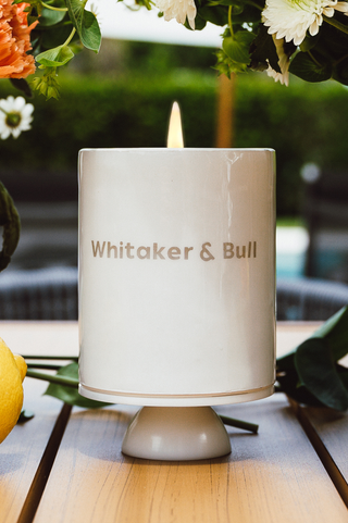 Whitaker & Bull Signature 9 oz. Candle Set - Holt x Palm -  Sleek...Smells Amazing...Comes fully turnkey for gifting in a very upscale vibey gift box presentation...it's amazing, you or whoever you gift it to will adore it. SCENT NOTES: Sparkling Citrus, Bergamot, Soft Spices Violet Leaf, Rose, Jasmine Petals Sheer Musk, Cedarwood, Sandalwood, Vetiver