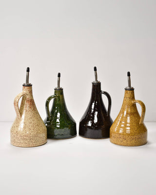 Oil Bottle - Holt x Palm -  This is a hand-thrown oil bottle! Some use it for olive oil, salad dressing, or vinegar.