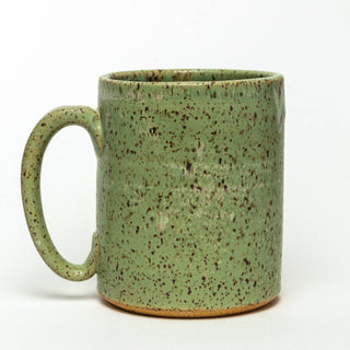 Smiley Face Handmade in Ohio Ceramic Green 14oz Mug - Holt x Palm -  This beautiful green mug with a smiley face hand-painted onto it, approximately 14 oz. This mug is hand-thrown and hand-glazed in Ohio, USA. Food, dishwasher, and microwave safe. It measures approximately 3 1/2 inches wide and 4 inches high. All our ceramic items are handmade and will vary from one to the next. No 2 pieces will be exactly the same. Colors may vary slightly.