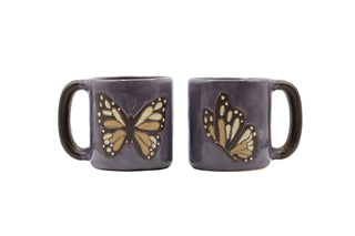 Monarch Butterfly Mug - Hand etched and glazed ceramic art piece!!!