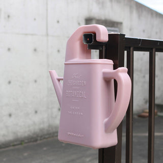 Hook Watering Can 1.7L: Smoke Pink - Holt x Palm -  Clever in shape, this is not your typical watering can! The lightweight Hook Watering Can is perfect for watering indoor/outdoor plants and flowers. Ideal for small spaces, the narrow/thin profile offers a small footprint for easy storage. When not in use, simply hook on an outdoor faucet or railing. Dimensions: w10" d3" h11" Volume: 1.7L