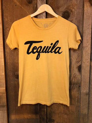 Tequila Women's Color Tee Gold Dust/Black - Holt x Palm -  Tequila Women's Color Tee Gold Dust/Black