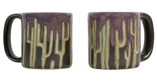 Mara Stoneware Cactus Mug - Holt x Palm -  Our Cactus design by Mara is an excellent way to start your day! 4.5 inches tall and holds up to 16 oz. Microwave and dishwasher safe, with lead-free paint. Made in Mexico.