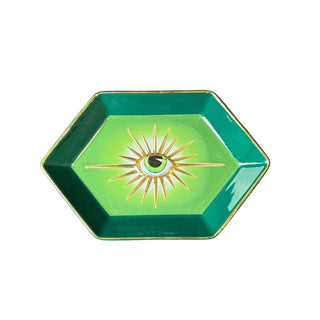 Evil Eye Trinket Dish: Green