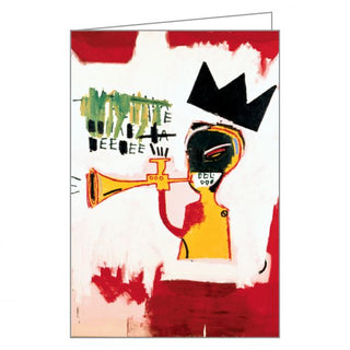 Basquiat Flip-Top Notecards - Holt x Palm -  Jean-Michel Basquiat’s raw and colorful graffiti style artwork is reproduced here for our museum quality notecard collection. Our FlipTop Notecard box notecards are full color and large enough to convey personal greetings, thank-yous and invitations. 20 notecards, 4 each of 5 images 20 envelopes Magnetic closure Sturdy, reusable box, ideal for keepsakes