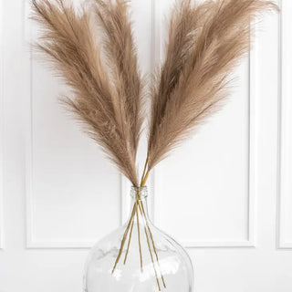 Large Artificial Pampas Grass - Holt x Palm -  Upgrade your décor with this classic yet chic faux Large Artificial Pampas Grass! At 3.6 feet tall, it's the perfect addition to your home without the mess of real pampas grass. Get ready to wow your guests with this unique and stylish decor choice! Available in 3 colors: Brown Black Cream