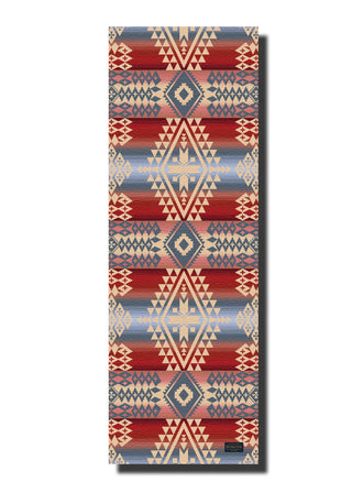 Canyonlands Yoga Mat by Pendleton - Holt x Palm -  Elevate your fitness routine with this lightweight, cushioned yoga mat in an exclusive Pendleton pattern. It features a soft ridged top with a firmer ridged bottom for sure grip on any surface. Durably constructed from high-quality PER (polymer environmental resin) and eco-friendly materials that are free of phthalate, latex and heavy metals. Designed in Portland, Oregon. 24"W x 72"L; 5mm thick 2½" lbs. Wipe clean Imported