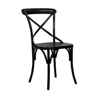 The Classic French Chair - Holt x Palm -  Sink into a piece of Parisian history with The Classic French Chair! Brimming with French sophistication and style from the 20's, this timeless classic seating features an antique finish and is sure to be the beautiful black centerpiece of any room. Local pickup only! 16½'' x 17'' x 34''Seat height 19”