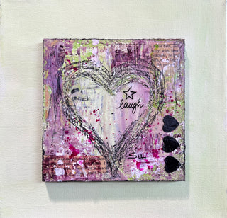 The Heart Series - Original Art by Su Cheatam - Holt x Palm -  "Get your heart racing with The Heart Series - love brought to life through original collage style, mixed media art by Su Cheatam. At 10" x 10", these unique piece is one of a kind. Don't miss out on owning a one of one masterpiece!"