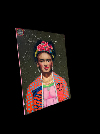 Frida Kahlo - Original Artwork by Angel Teran - Holt x Palm -  Unleash your inner artist with this one-of-a-kind original artwork by Angel Teran. Using a unique mix of media on canvas, this piece features the iconic Frida Kahlo in all her glory. Don't just admire great art, own it!