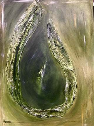 Just Breathe - Original Artwork by Su Cheatham - Holt x Palm -  Add some green to your space with Just Breathe, an original 30" x 40" artwork by Su Cheatham. Its avocado hues will bring a sense of calm and freshness. Local pickup only - get it before someone else does!