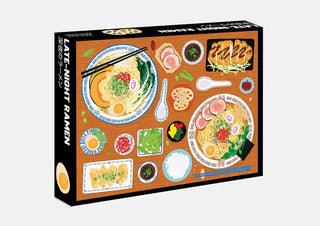 Late Night Ramen - 1000 PIece Jigsaw Puzzle - Holt x Palm -  Not often does a recipe for ramen require 1,000 jigsaw pieces. That's where the Ramen Puzzle comes in... Featuring stunning illustrations by Australian artist Alice Oehr, this jigsaw will have you noodling away for hours. Naturally, this puzzle is best completed alongside some home-delivered ramen from your favorite local Japanese restaurant. Just be careful where you slurp.