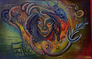 Medusa - Original Artwork by Dana Burlingame