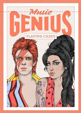 Music Genius Playing Cards!  All the greats are here... - Holt x Palm -  Unleash your inner music genius with these playing cards featuring legendary icons like Bowie, Kanye, and Debbie Harry. Perfect for game nights and music lovers alike. Perfect little stocking stuffer, fun co-worker gift or as an add-on to a bigger gift :-)