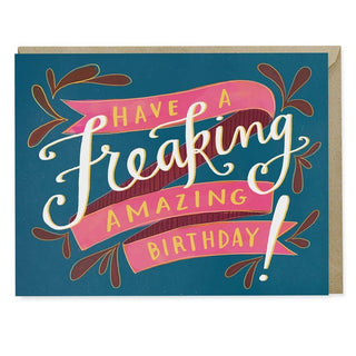 Freaking Amazing Birthday Card - Holt x Palm -  Every time I look at this card, I want to eat it. Is that just me? €¢ Blank card, A2 size (4.25 x 5.5 inches) €¢ Printed on heavyweight uncoated stock €¢ Comes with a matching kraft envelope