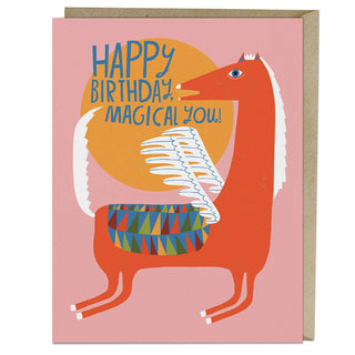 Lisa Congdon Magical You Birthday Card - Holt x Palm -  Celebrate the magic of someone magical on the magical day they were born. Did we just say “magical” too many times there? No we did not. Magic. • Blank card, A2 size (4.25 x 5.5 inches) • Printed on heavyweight uncoated stock • Comes with a matching kraft envelope By the great Lisa Congdon.