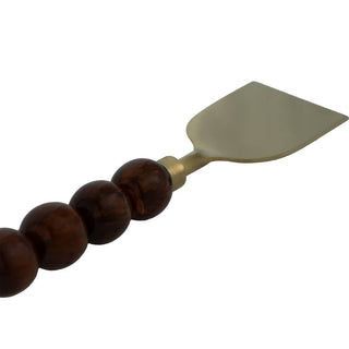 Hyaline Bubble Cheese Knives Set of Three - Brown - Holt x Palm -  Item Size: 8.00L X 2.00W X .20H Stainless Steel - Resin Made in India