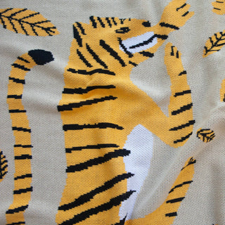 Big Cats Mini Blanket - Holt x Palm -  The Big Cats Mini Blanket was designed by London-based artist James Daw for Slowdown Studio. Slowdown Studio mini blankets are proudly made in the USA using a high quality and environmentally friendly recycled cotton blend. These blankets are super soft and won't pill or bleed, so your little ones can enjoy them for years to come.