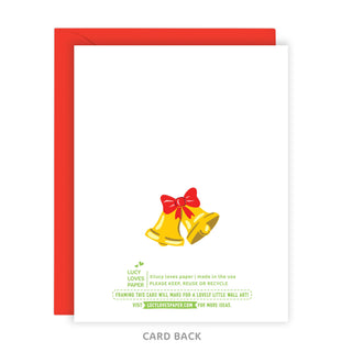 Merry & Bright - Holt x Palm -  Send some holiday cheer with our Merry & Bright Big Hair Lady Christmas card! This card features a playful design and a message that will surely make anyone smile. Spread some joy this season with this fun and festive card. • Folded Card, 4 1/4 x 5 1/2" (A2 Size)• Blank Inside • Includes Red Envelope