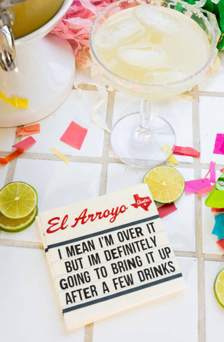 Over It - Cocktail Napkins (Set of 25) - - Holt x Palm -  Make every day a party with our new cocktail napkins! Mix and match with our other paper products to make your guests chuckle. - 5" W x 5" H - Featuring one of your favorite El Arroyo signs - Pack of 25 - Easy cleanup - Recyclable