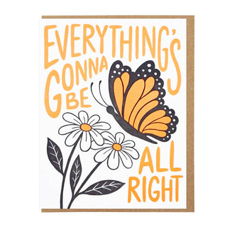 Everything’s Gonna Be All Right - Holt x Palm -  Letterpress printed by Lucky Horse Press 100 lb. recycled cover 4.25" × 5.5" folded card Blank inside Matching envelope