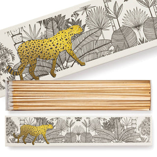 Cheetah in White Jungle Long Matchbox