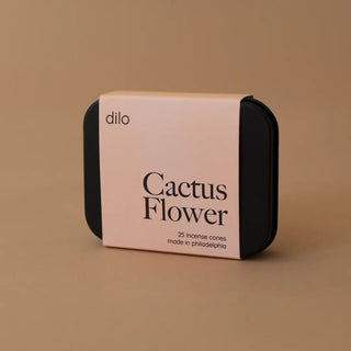 Cactus Flower Incense Cones - Holt x Palm -  Take your chill vibes to a whole new level with our Incense Cones! Sit back and relax in a sensory oasis as the incense swirls in the air. Use these cones to achieve a peaceful meditation state and have fun doing it! It's time to fire up the bliss! Tin contains 25 Incense Cones - Resin + Fragrance Cactus Flower - Bright notes of Mandarin and Bergamot settle into a Mossy Redwood Smoke.