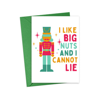 Nutcracker Funny Christmas Card - Holt x Palm -  This cheeky card features a twist on a 90's hip hop song that's sure to make your friends and family laugh. Make sure their holiday wishes are anything but ordinary with this unique card!