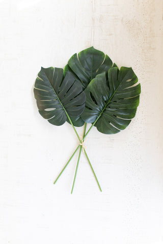 Faux Large Monstera - Holt x Palm -  No water, no problem! These faux Monsteras will bring a pop of color to any space without the worry of keeping them alive.