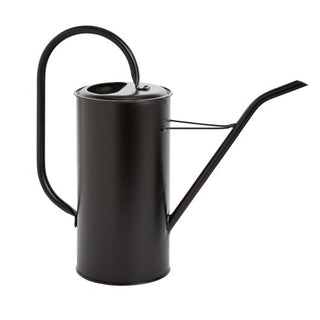 Fletch Watering Can - Holt x Palm -  The Fletch Watering Can comes in black galvanized steel with elegant lines and a dramatic spout. Perfect for decorative or utilitarian use in the garden or your next floral design. Tall: 14.25" x 5" x 12.75" Short: 17.5" x 5" x 5.75"