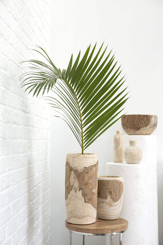 Yucca Vase - Holt x Palm -  Introducing the Yucca Vase - an earthy and stylish choice for your home or patio! Perfect for adding a touch of modern decor, this piece is both decorative and functional. Make a statement while highlighting your favorite plants or flowers. Let your home bloom with beauty!