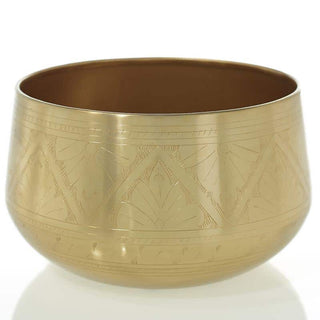 Gold Tulum Bowl - Holt x Palm -  Make a bold statement and bring a luxurious touch to your home with this striking Gold Tulum Bowl. Perfect for your favorite plants, it's designed for maximum style and sophistication – with its gold finish, it will transform your space. Make your interior shine! Size: 9.75'' x 5.75''