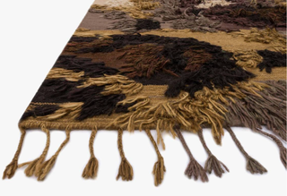 The Nomad by Justina Blakeney - Holt x Palm -  Vintage inspired shag with an abstract leopard energy. Love this rug! It's shaggy...it's earthy...it's unique and will give any room or wall an authentic Lenny Kravitz aesthetic. 7'-9" X 9'-9" Material: Bamboo Viscose, Cotton Origin: IndiaThickness approx: 1/4 inch