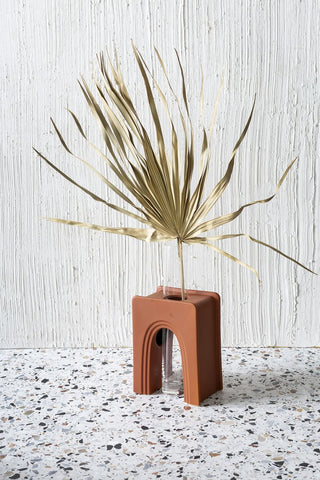 Malaya Propagation Stand - Holt x Palm -  The Malaya Propagation Stand combines a boho aesthetic with a love of botanicals, marrying design sensibilities with a creative edge. Single Tube: this piece offers a single-rainbow style terra-cotta piece with a test tube designed to be used to propagate all your favorite plants in style. Triple Tube: this piece offers a double-rainbow style with three test tubes designed to be used to propagate all your favorite plants in style.
