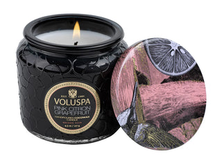 Pink Citron Grapefruit Glass Jar Candle by Voluspa