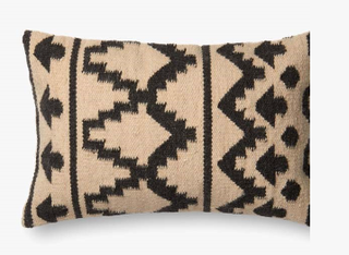 Tribal Chic - ED x Loloi Throw Pillow - Holt x Palm -  Same vibe as our square Tribal pillow but in a rectangular shape. We love to layer these patters with basically everything. 13'' X 21'' DOWN-FILLED