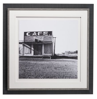 Welcome Back Vintage Cafe Framed Art