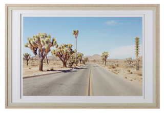 Desert Road - Holt x Palm -  This piece is such a desert vibe....Joshua Tree...Palm Springs...wherever your desert oasis is. Artist Suchocki, Irene 67.3L x 1.4W x 47.3H