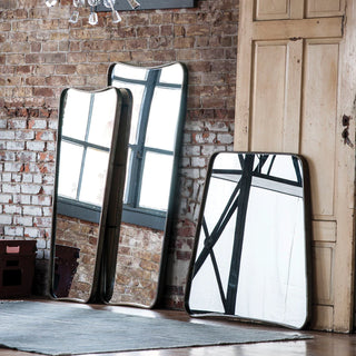 Soho Dressing Mirror - SM - Holt x Palm -  23'' x 1½'' x 52'' Reflect your personal style with a distinct decorative accent that combines a sleek, modern silhouette with a vintage patina. Our distinct Soho mirror is made from quality glass in an iron frame, with an antique brass finish.