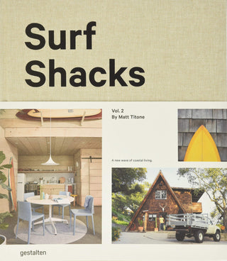 Surf Shacks Volume 2 - Holt x Palm -  Surfing is a way of life, one that defines not only where we live, but how we live. Surf Shacks Volume 2 picks up where the first volume left off, exploring homes of surfers, which range from improvised cabins by the beach to penthouse apartments in big coastal cities. In this followup, we meet a fascinating cast of characters from the shores of southern California through to the wild waters of Sri Lanka, Japan and Australia. A perfect table book for the wave lover!